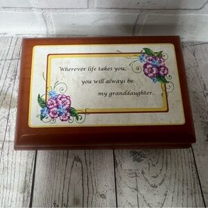 Vintage Danbury Mint Music Box Jewelry Box Granddaughter Beautiful Dreamer